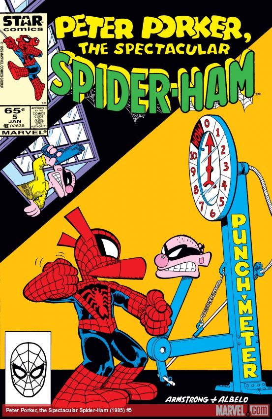 Cover of comic titled Peter Porker, the Spectacular Spider-Ham (1985) #5