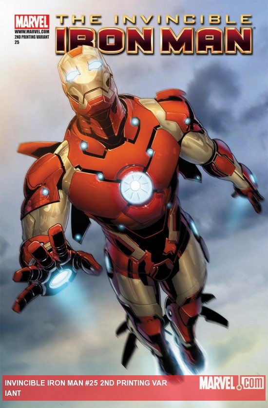 Invincible Iron Man (2008) #25 (2ND PRINTING VARIANT)