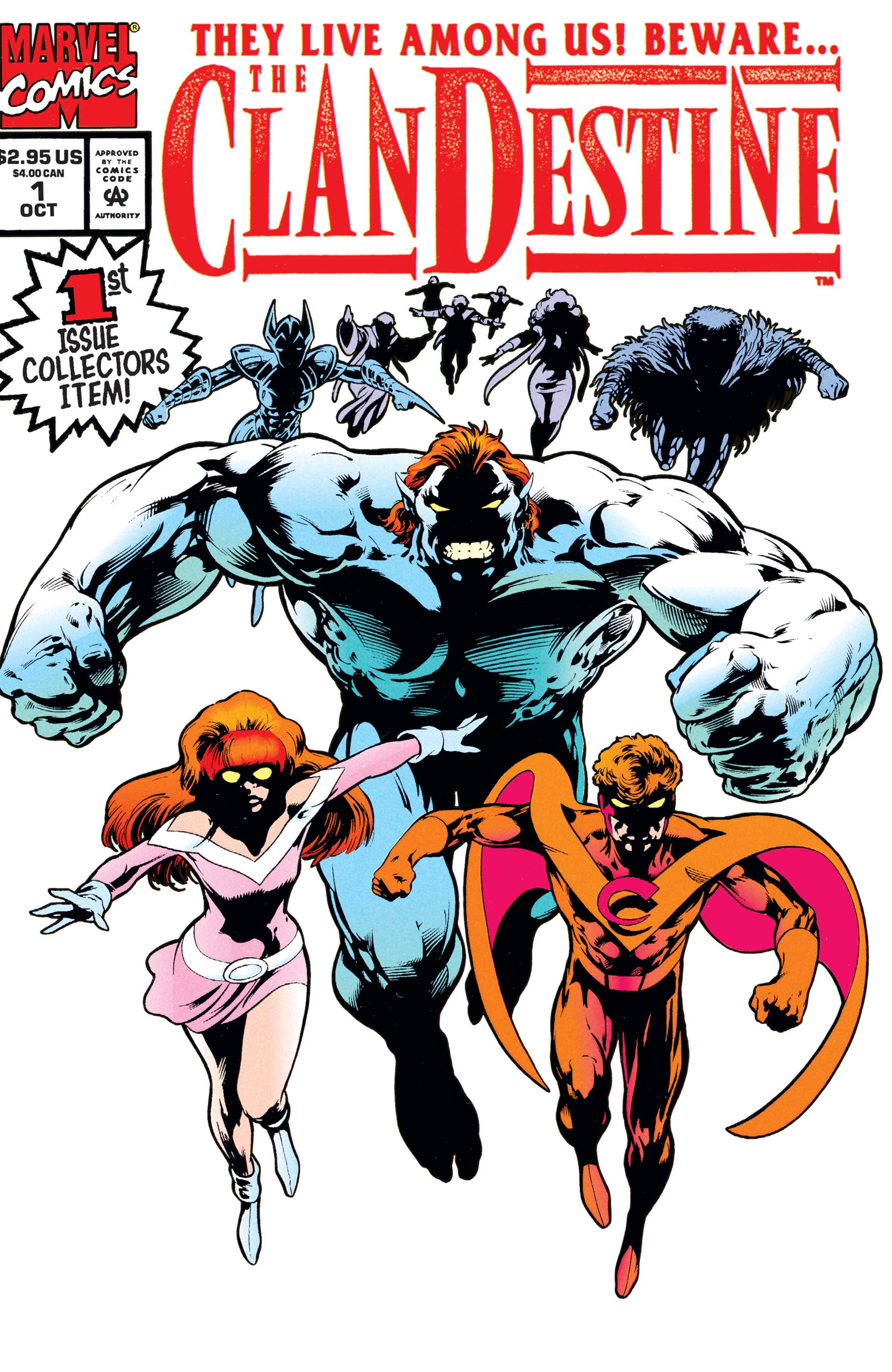 Clandestine #1 October 1994 Marvel Comics Foil Holo Cover 1st