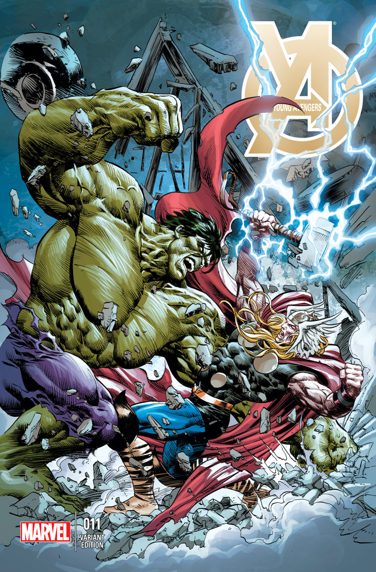 Young Avengers (2013) #11 (Deodato Thor Battle Variant)