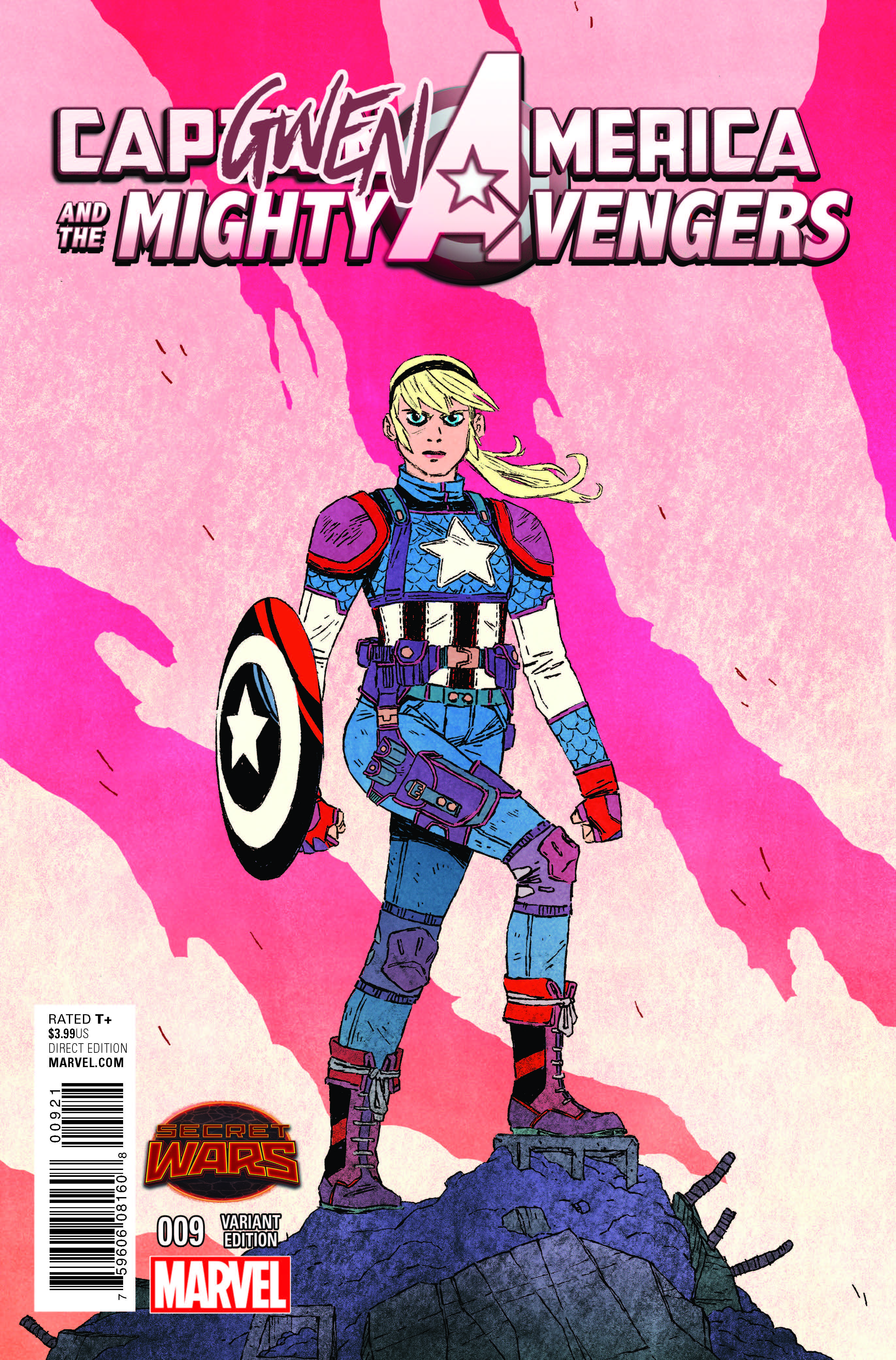 Captain America & the Mighty Avengers (2014) #9 (Wyatt Capgwen America Variant)