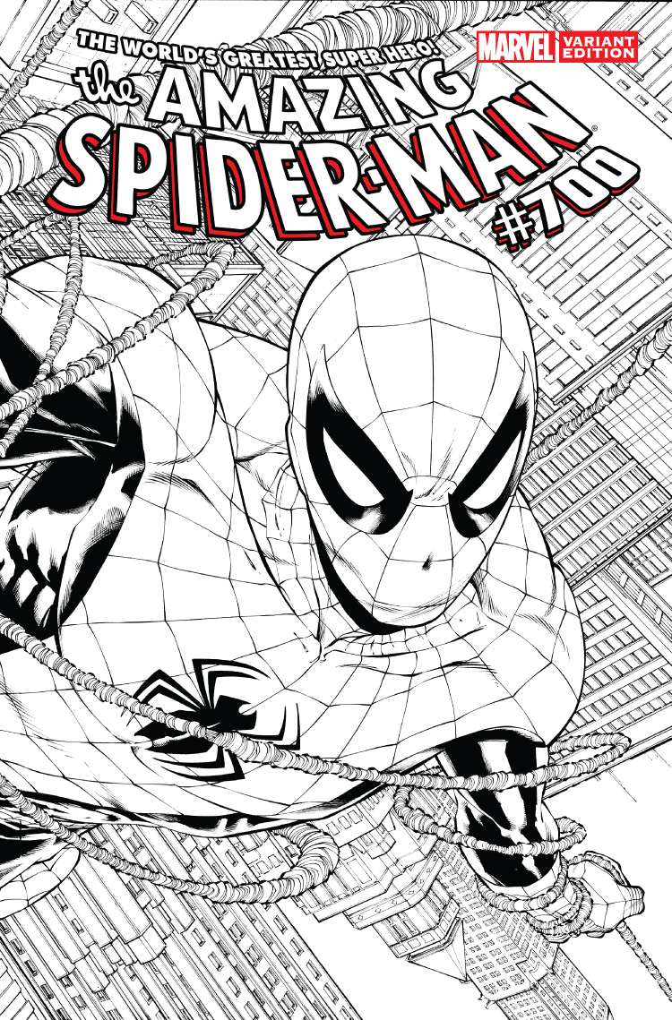 Amazing Spider-Man (1999) #700 (Quesada Wraparound Sketch Variant)