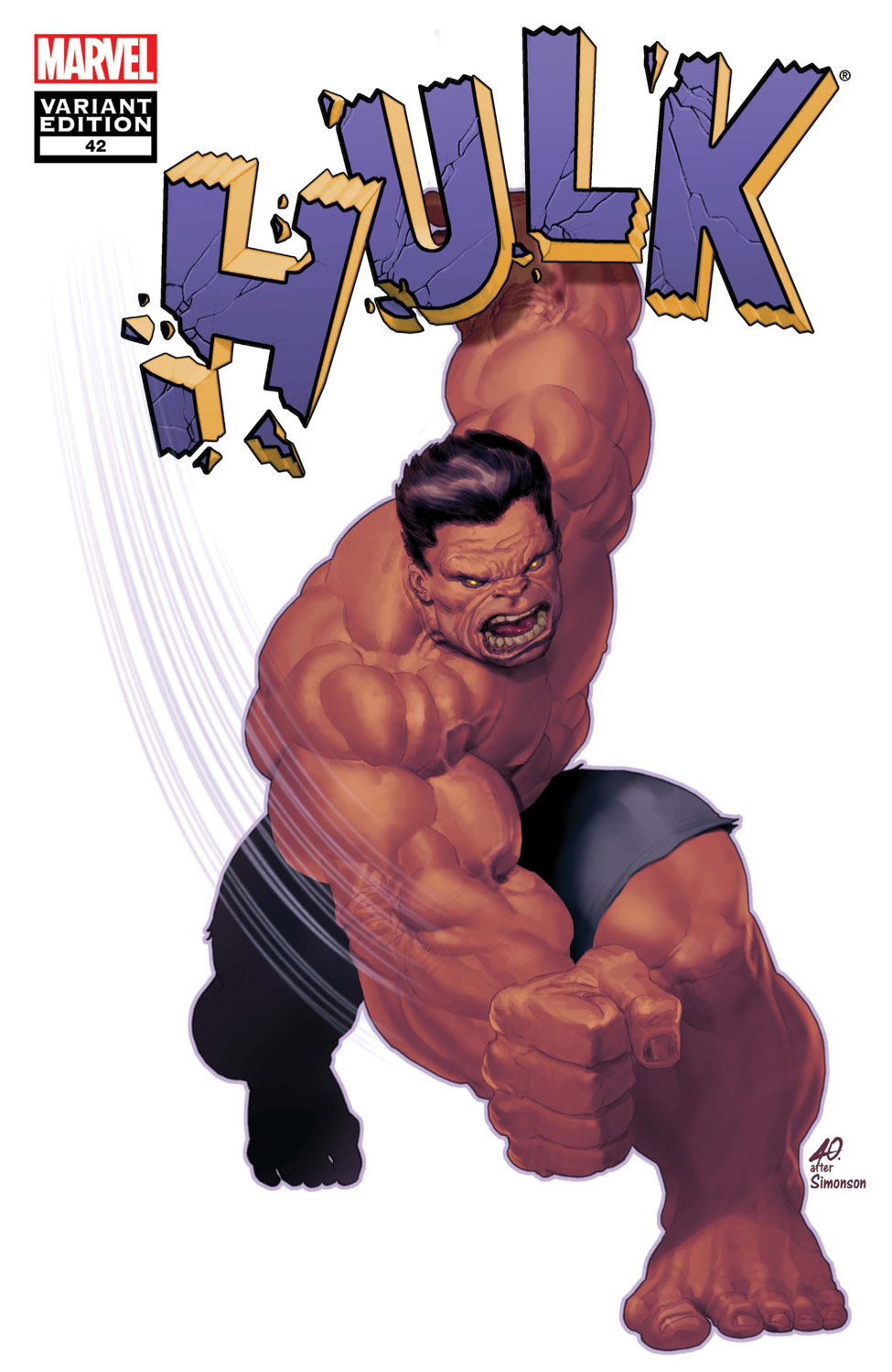 Hulk (2008) #42 (Mc 50th Anniversary Variant)