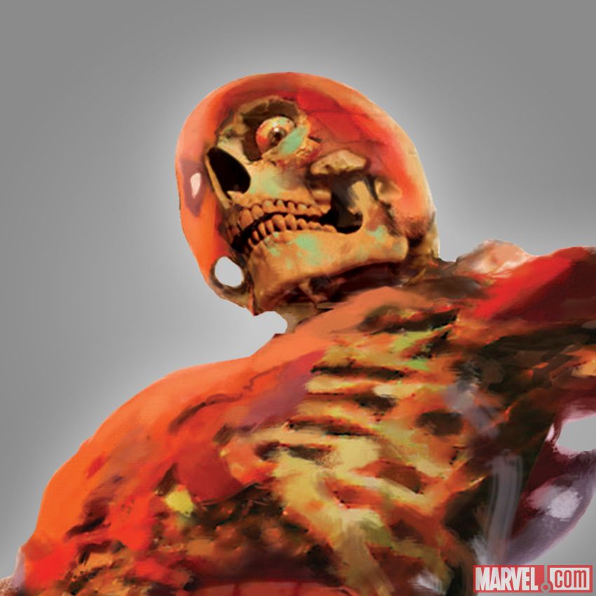 Character drawing of Spider-Man (Marvel Zombies)