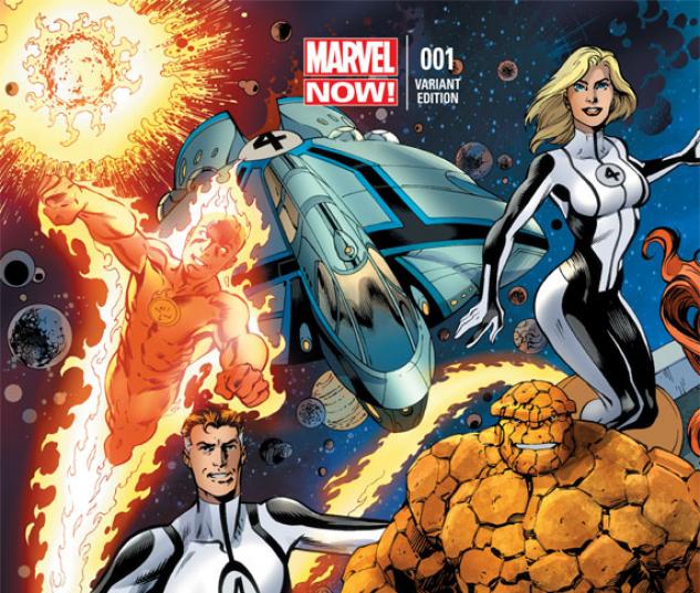 Fantastic Four #1 variant cover by Mark Bagley