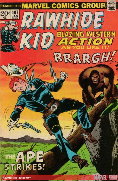 Rawhide Kid (1955) #107 comic book cover