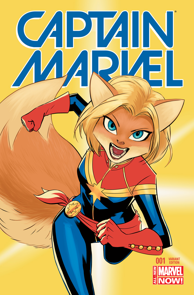 Captain Marvel (2014) #1 (Lopez Animal Variant)