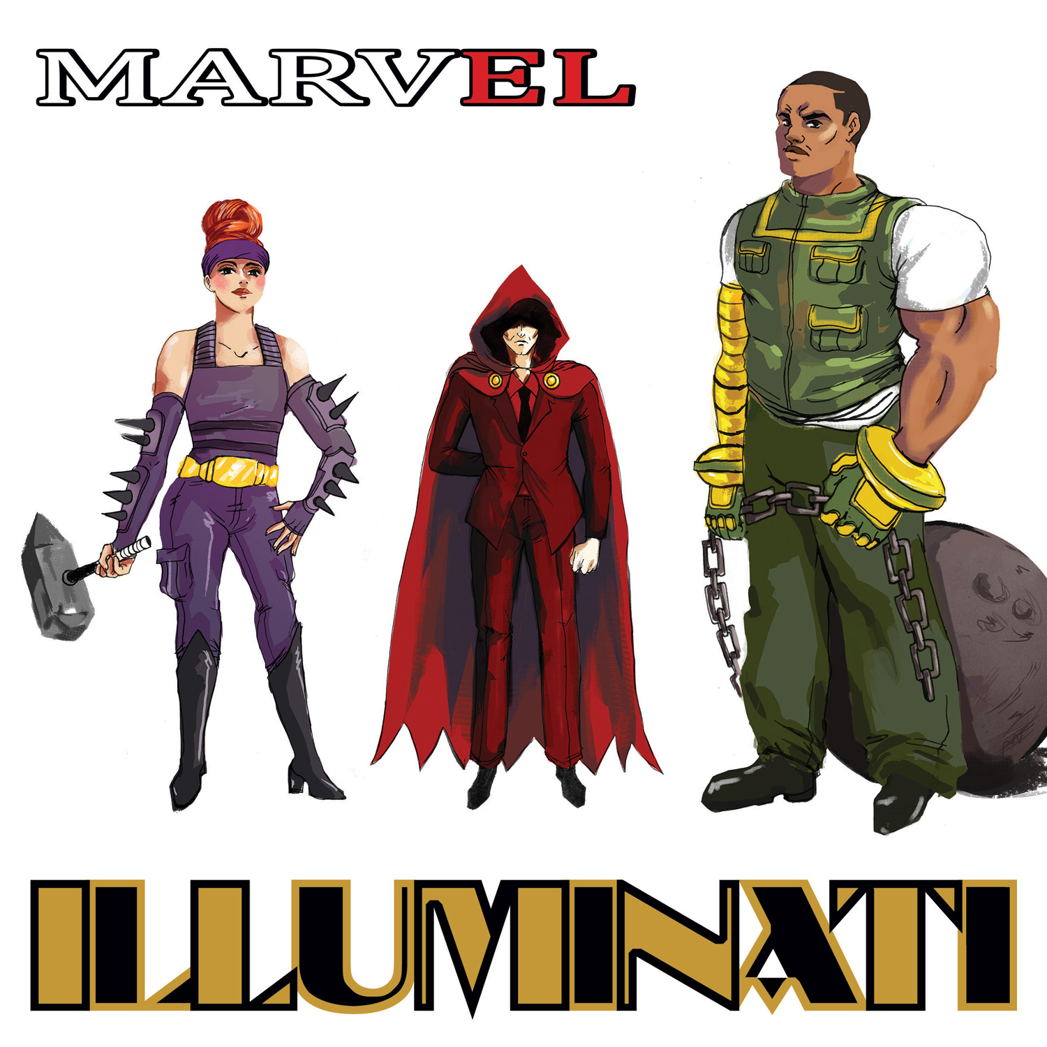 Illuminati (2015) #1 (Holloway-&#8203;Brown Hip-&#8203;Hop Variant)
