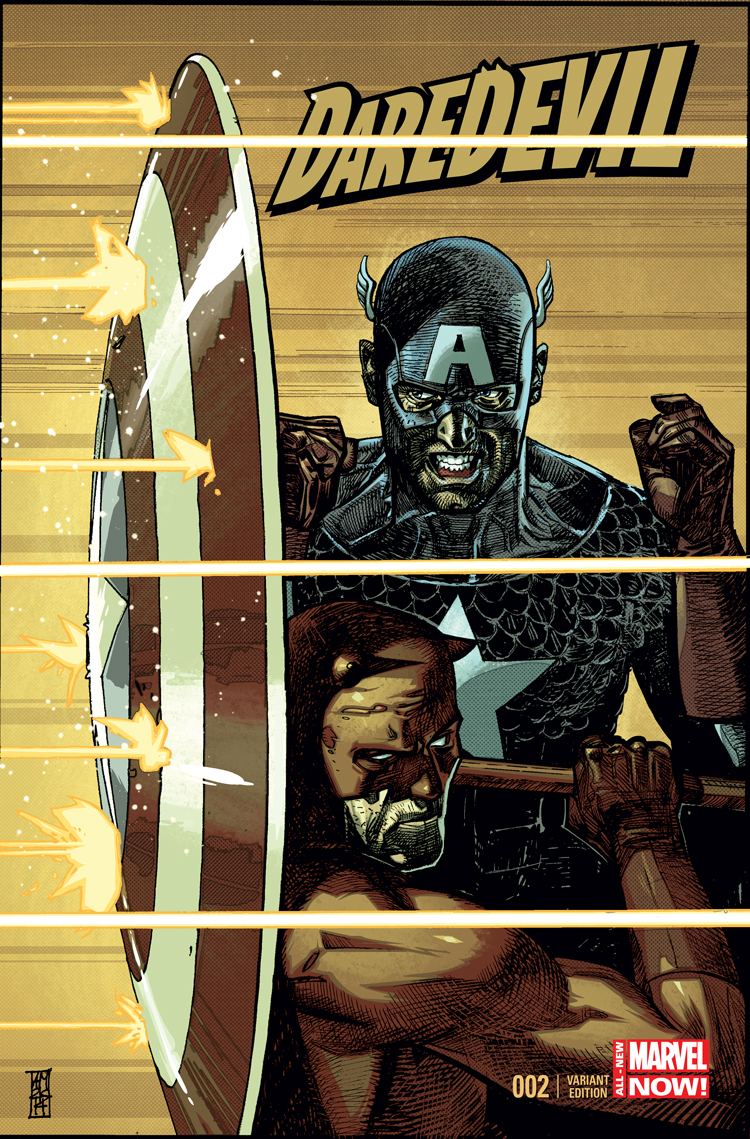 Daredevil (2014) #2 (MALEEV CAPTAIN AMERICA TEAM-UP VARIANT) | Comic