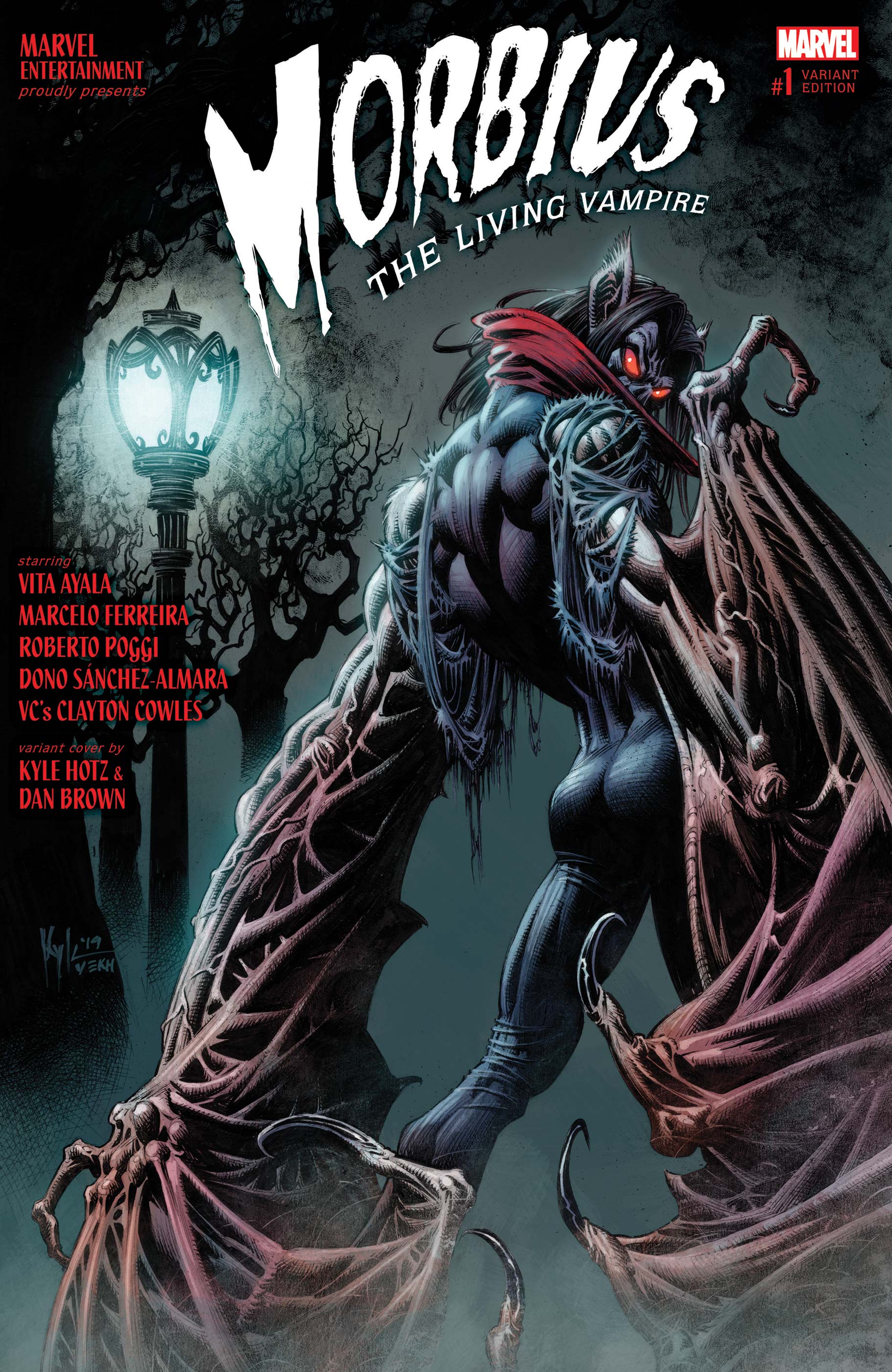 Signed Morbius the Living Vampire #1 Marvel Comic 1st Print 2019 by Vita Ayala 