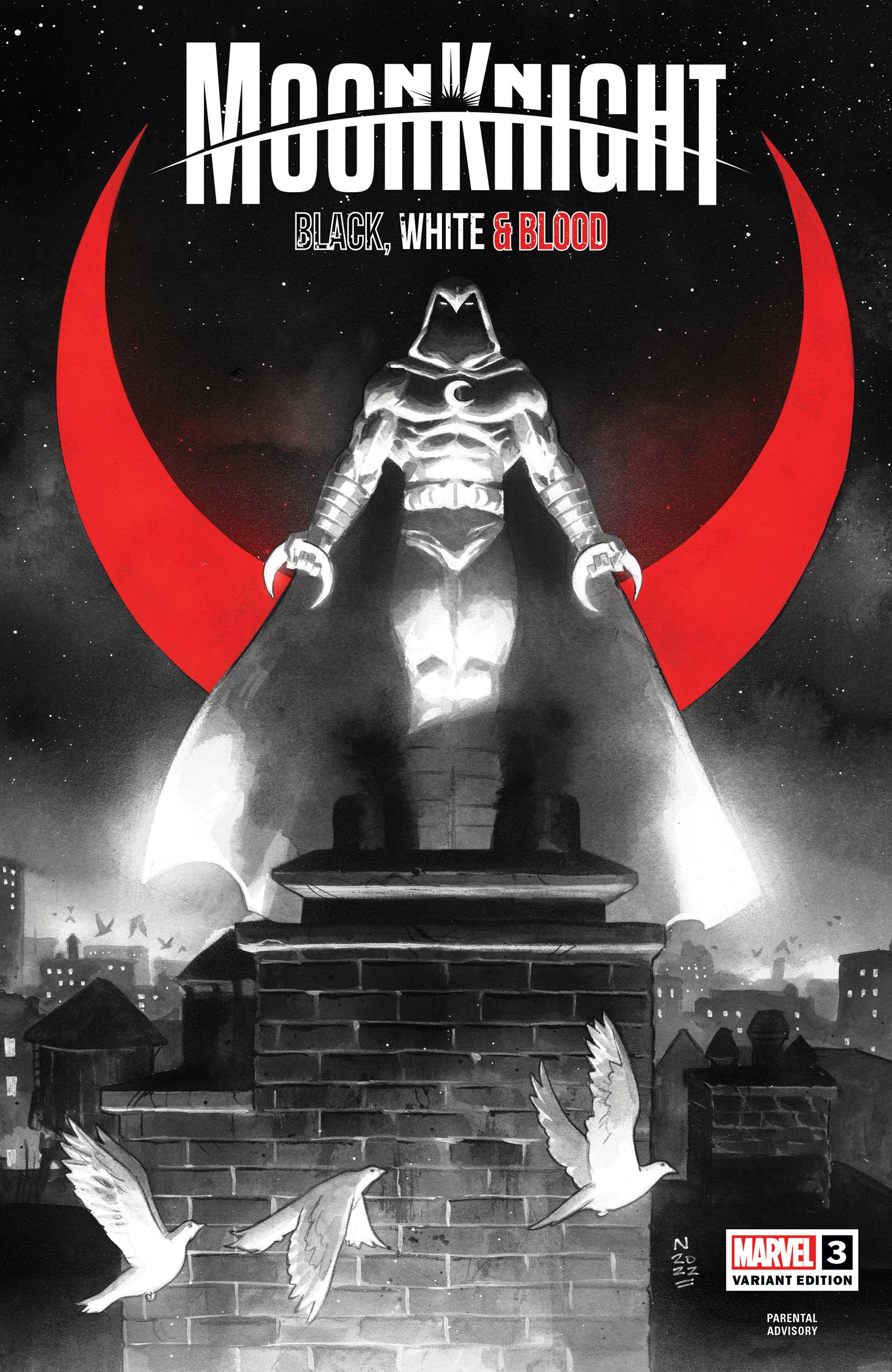 Moon Knight: Black, White & Blood (2022) #3 (Variant)