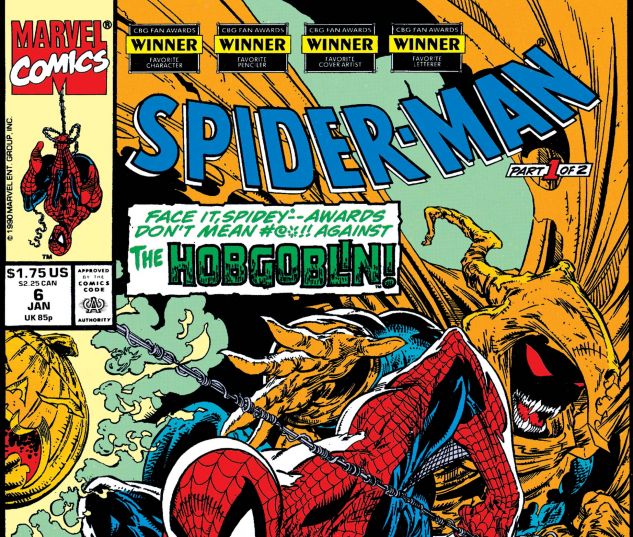 HOBGOBLIN! SPIDER-MAN #6 MARVEL COMICS TODD McFARLANE ART! 1990 GHOST RIDER 