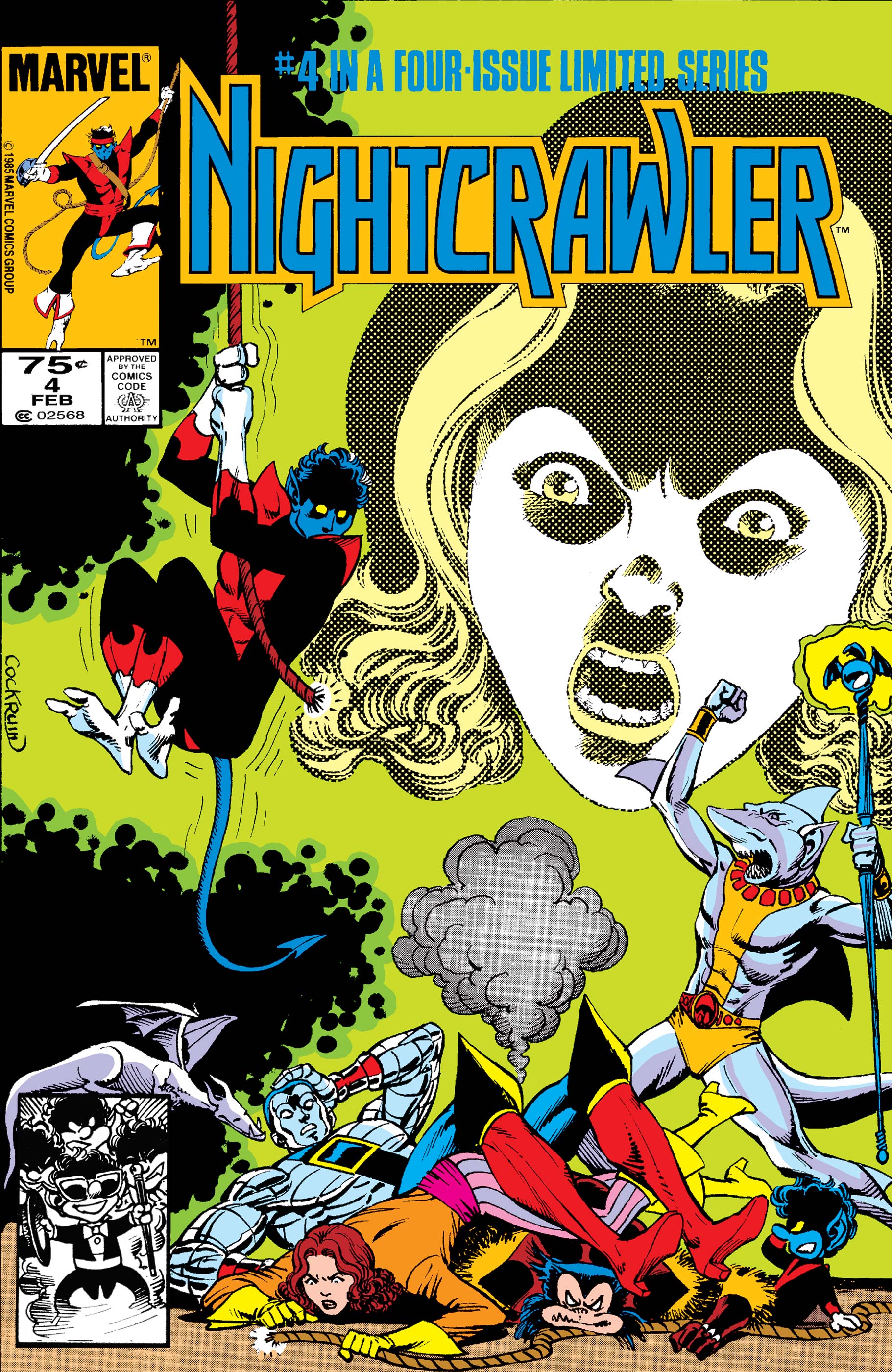 Nightcrawler (1985) 4 Comic Issues Marvel