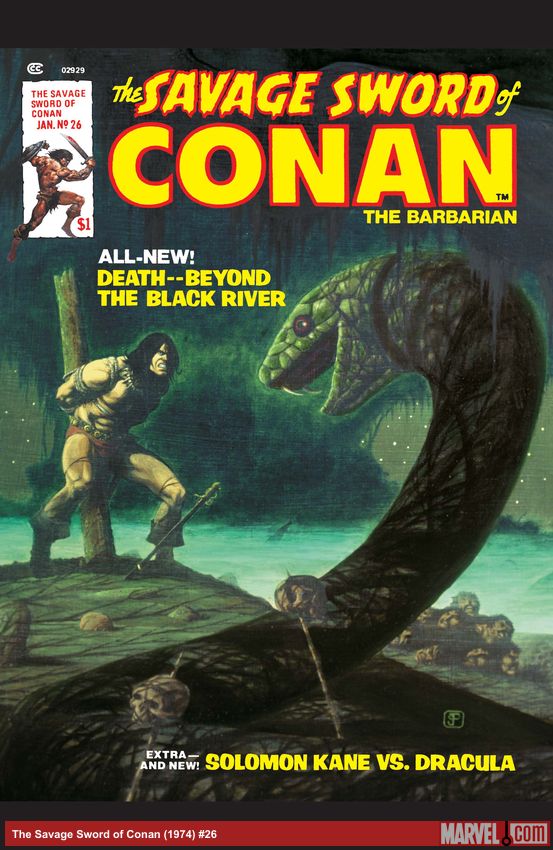 The Savage Sword of Conan (1974) #26 comic book cover