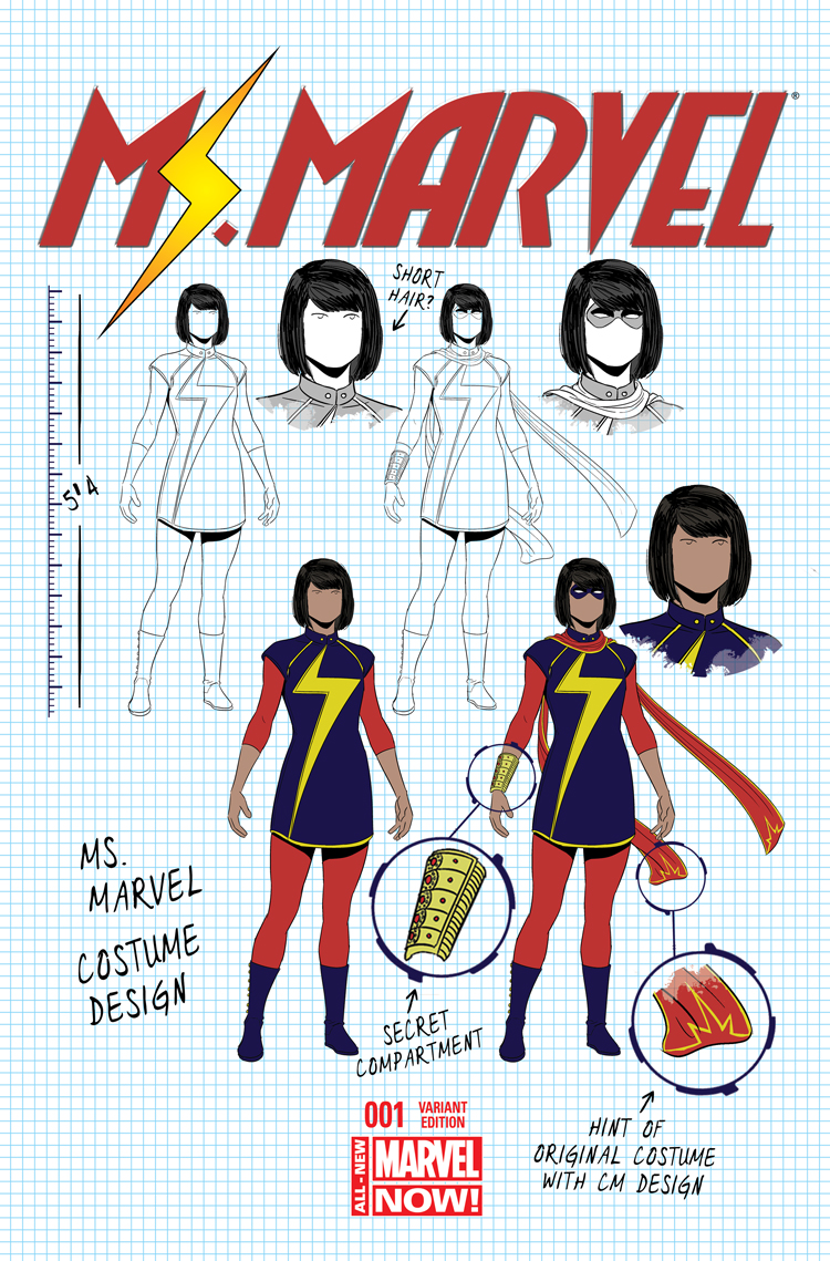 Ms. Marvel (2014) #1 (Mckelvie Design Variant)