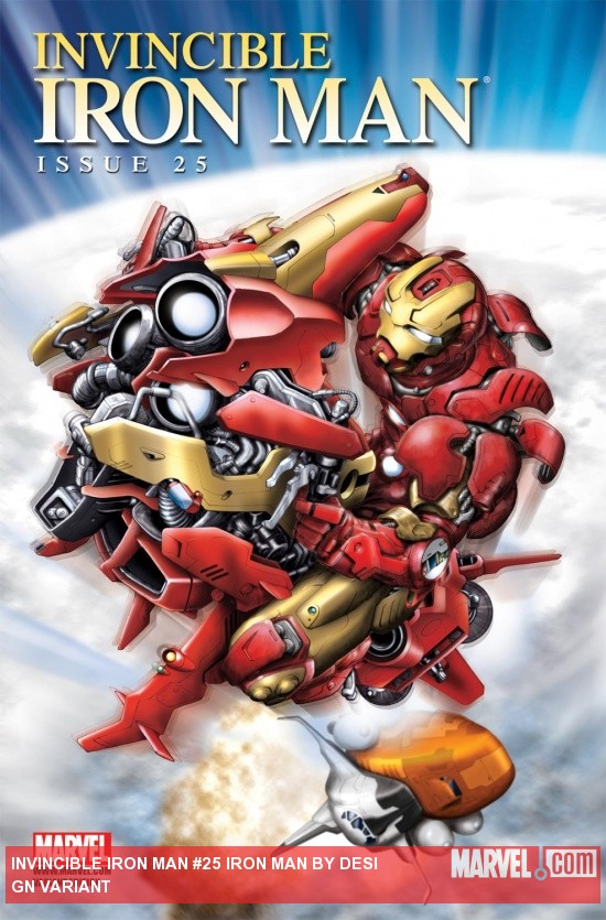 Invincible Iron Man (2008) #25 (IRON MAN BY DESIGN VARIANT)
