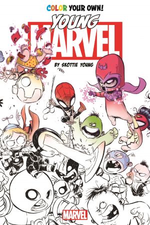 Color Your Own Young Marvel by Skottie Young (Trade Paperback)