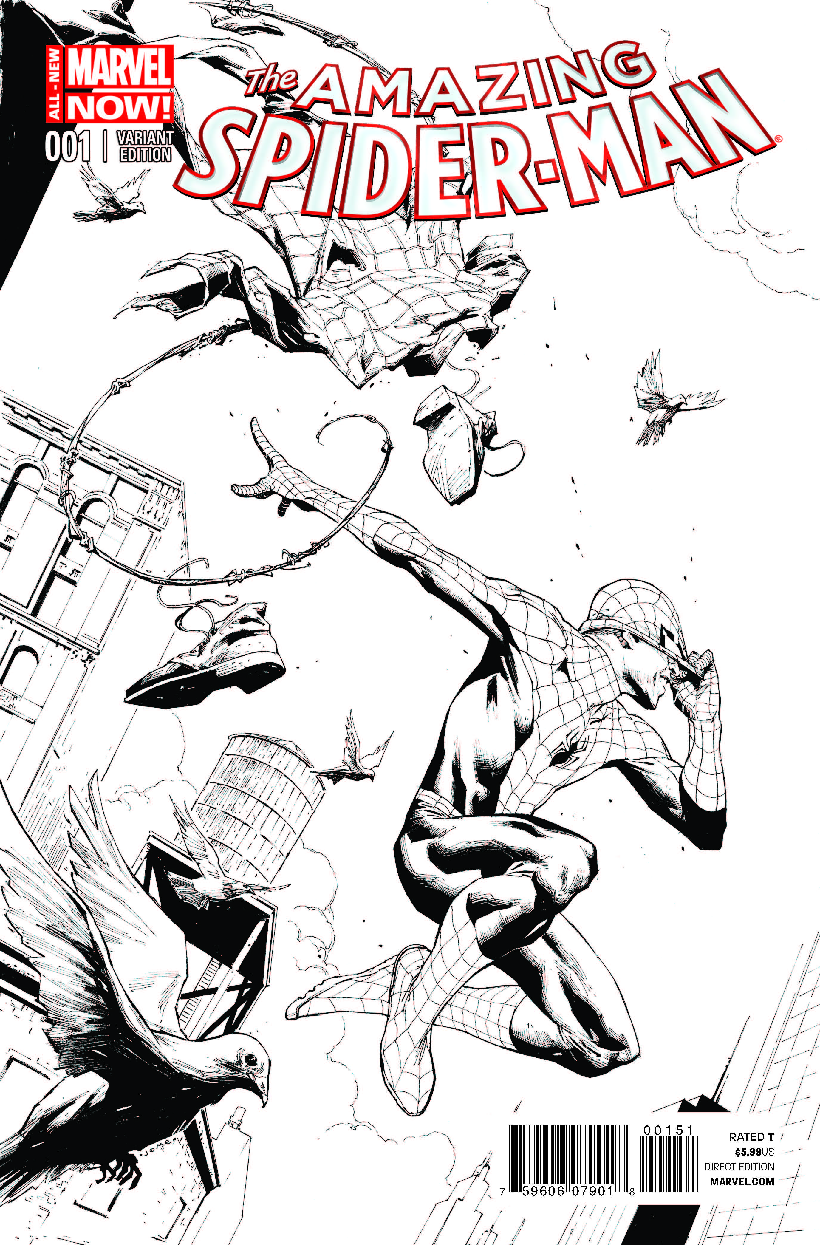 The Amazing Spider-Man (2014) #1 (Opena Sketch Variant)