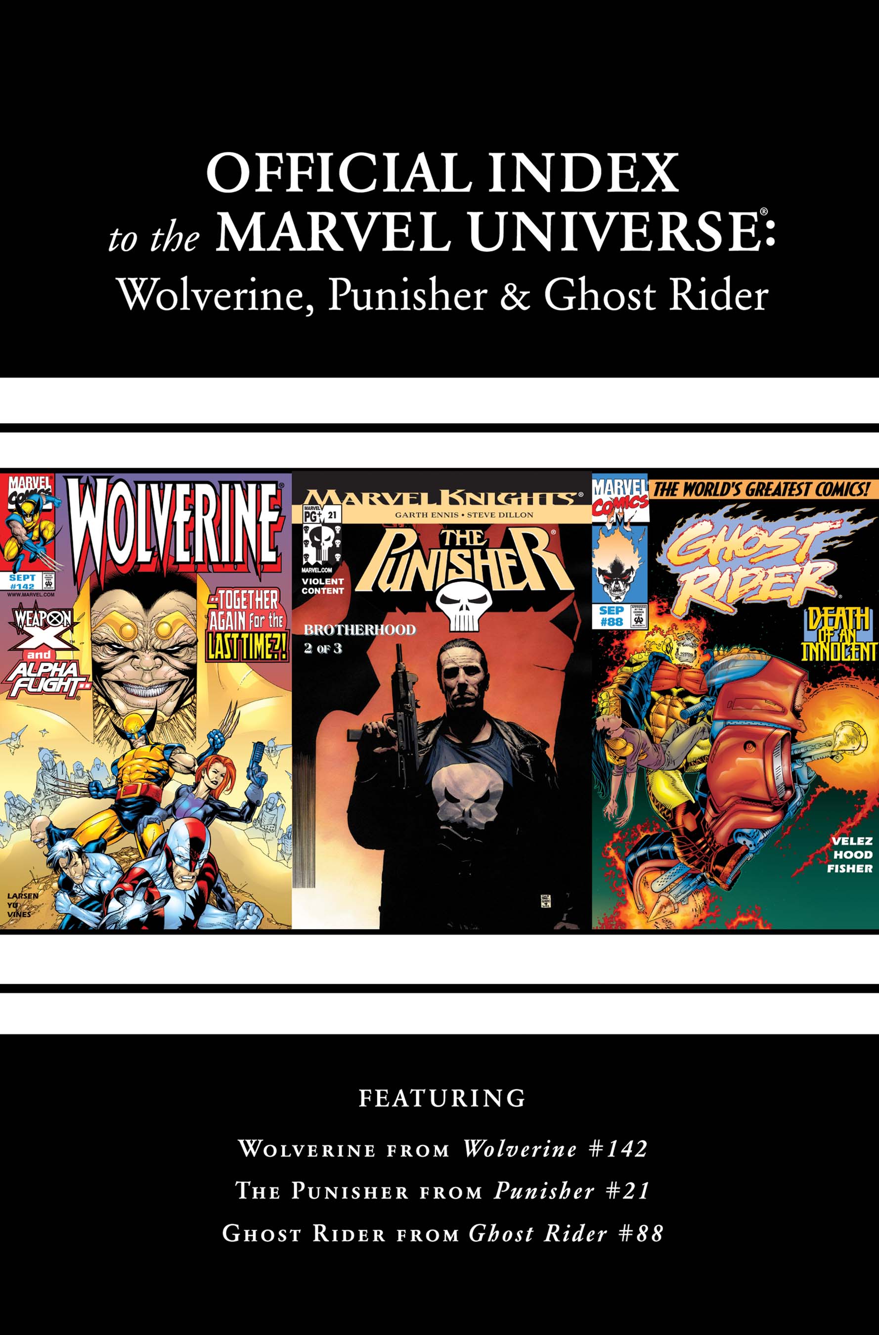 Wolverine, Punisher & Ghost Rider: Official Index to the Marvel Universe (2011) #5