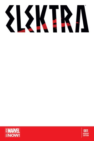 Elektra (2014) #1 (Blank Cover Variant)