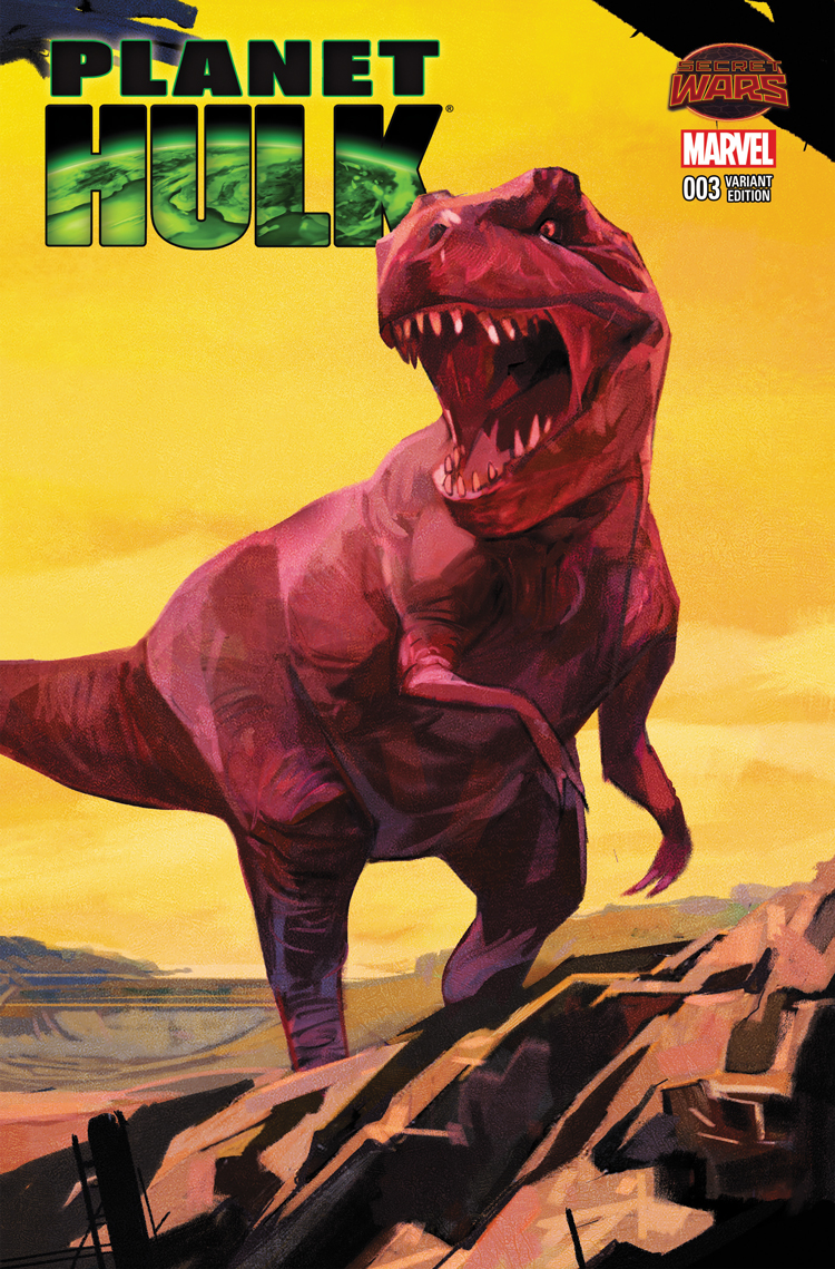 Planet Hulk (2015) #3 (MALEEV LANDSCAPE WRAPAROUND VARIANT)