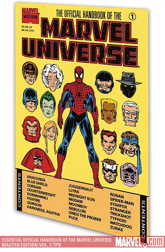 Essential Official Handbook of the Marvel Universe - Master Edition Vol. 3 (Trade Paperback)