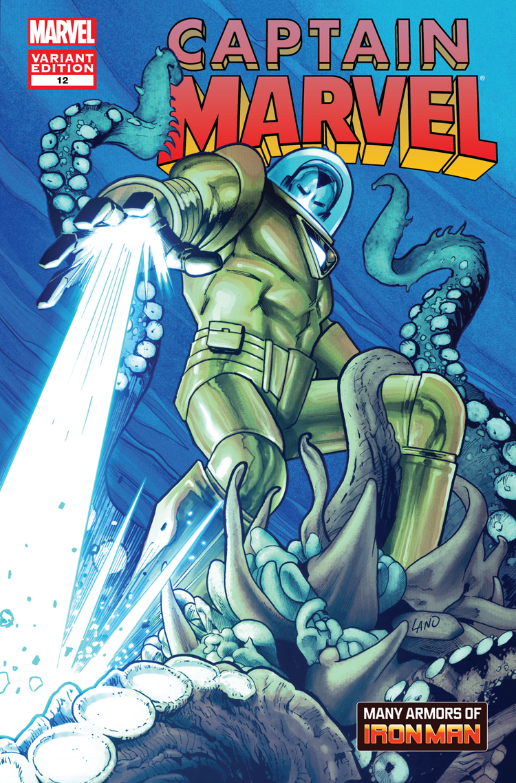 Captain Marvel (2012) #12 (Land Iron Man Many Armors Variant)