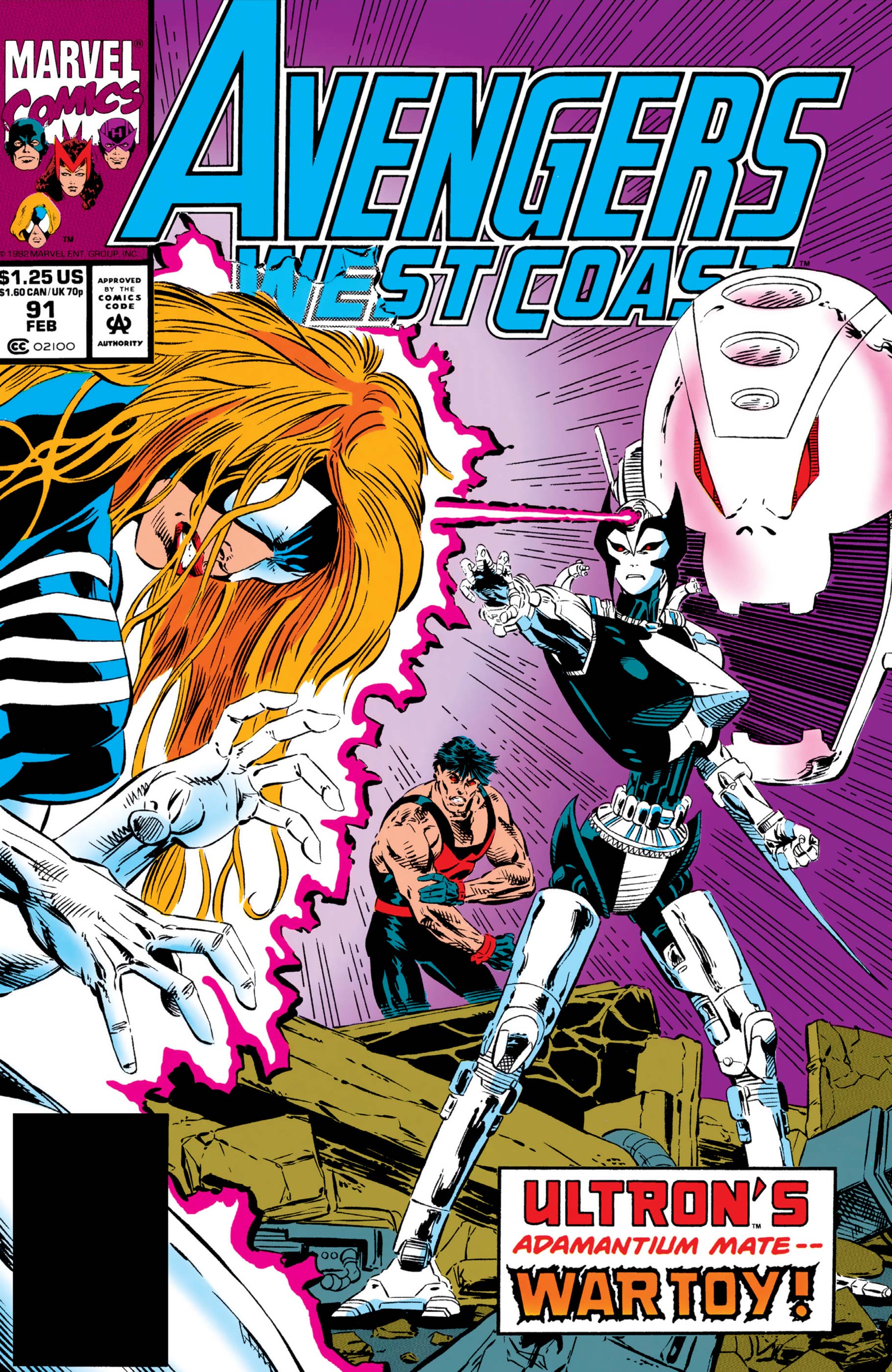 Avengers West Coast No.72 1991 Roy Thomas Dann Thomas & David Ross 