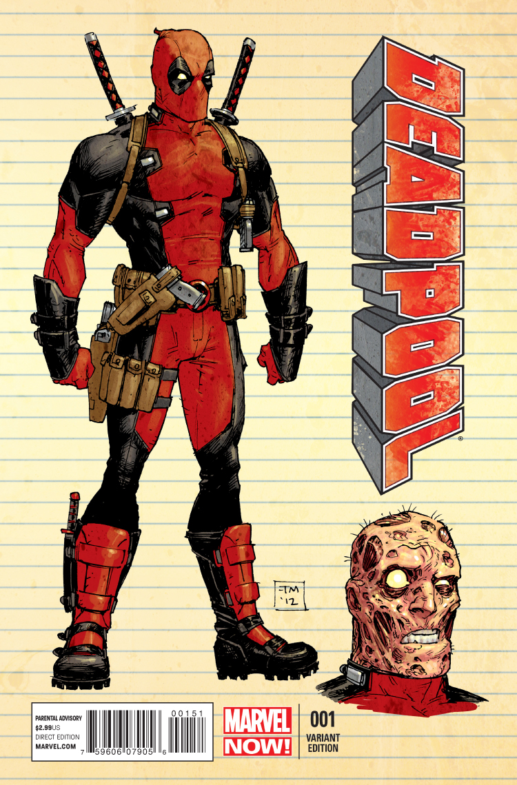 Deadpool (2012) #1 (Moore Design Variant)