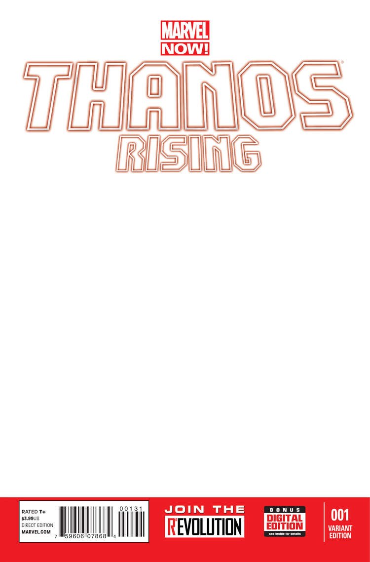 Thanos Rising (2013) #1 (Blank Cover Variant)