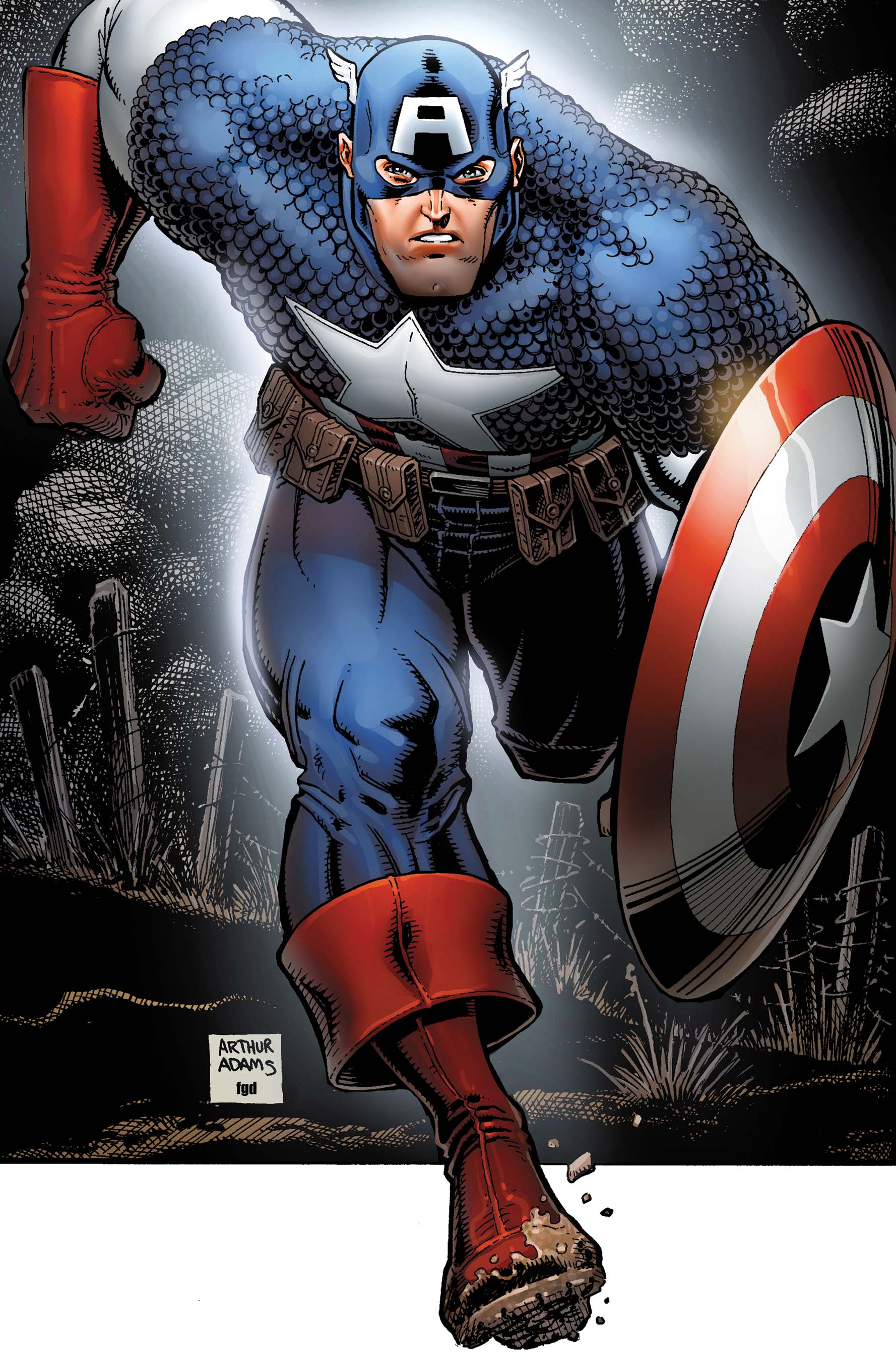 Captain America Comic Poster