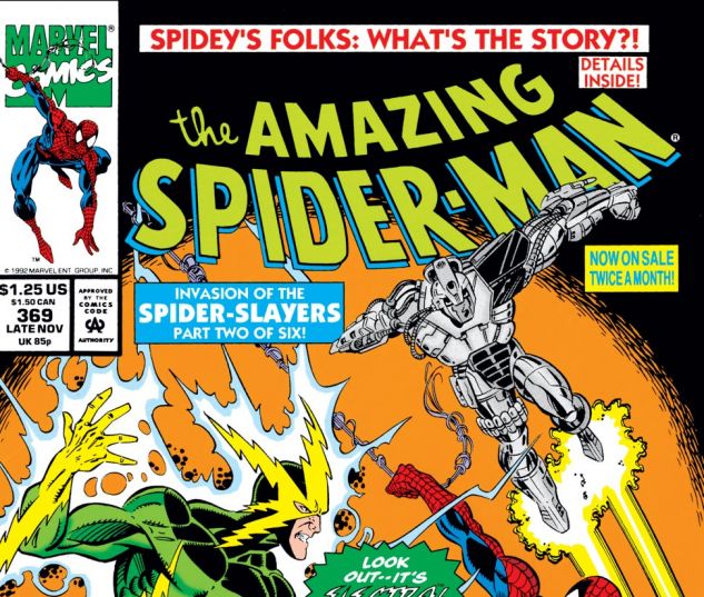 Amazing Spider-Man #369 FN 6.0 1992 Stock Image 