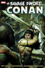 SAVAGE SWORD OF CONAN: THE ORIGINAL MARVEL YEARS OMNIBUS VOL. 3 HC BROWN COVER (Trade Paperback) cover