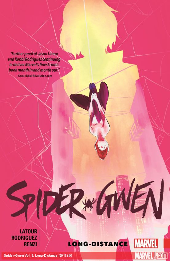 Cover of comic titled SPIDER-GWEN VOL. 3: LONG-DISTANCE TPB (Trade Paperback)