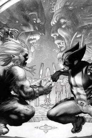 Wolverine #50  (Black and White Variant)
