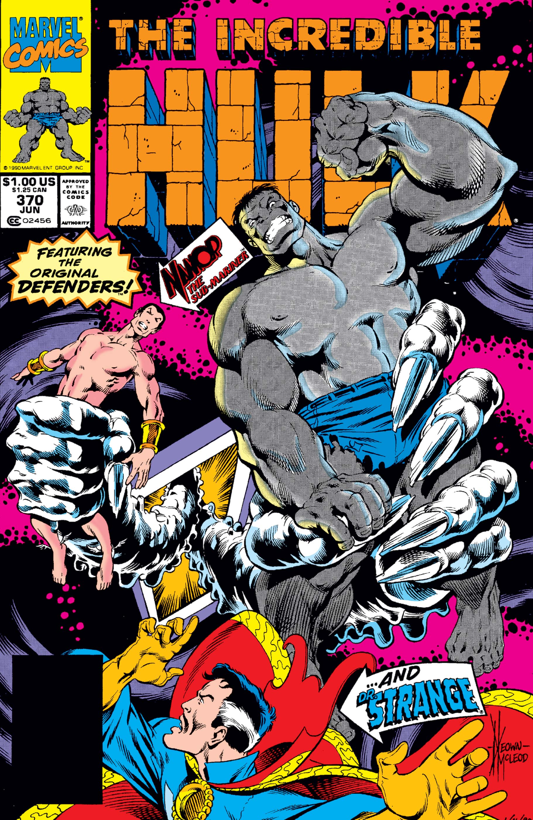 1990 The Defenders Peter David & Dale Keown Vol.1 The Incredible Hulk No.371