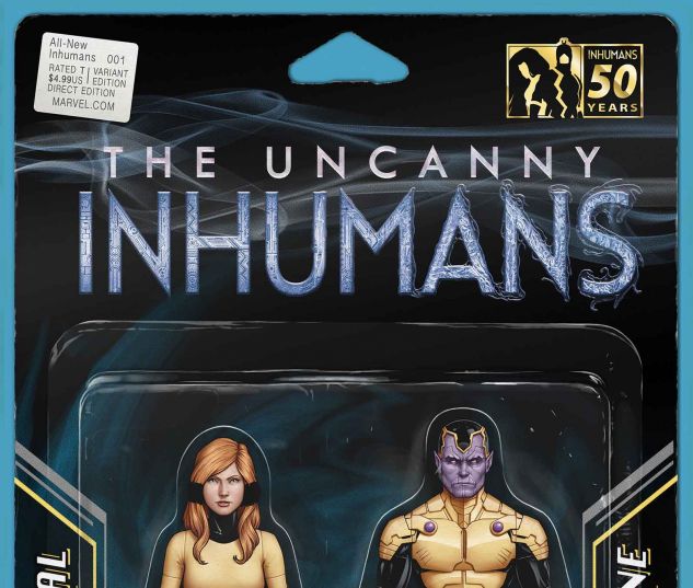 ALL NEW INHUMANS #1 ACTION FIGURE TWO PACK VARIANT COVER MARVEL COMIC BOOK 2015 