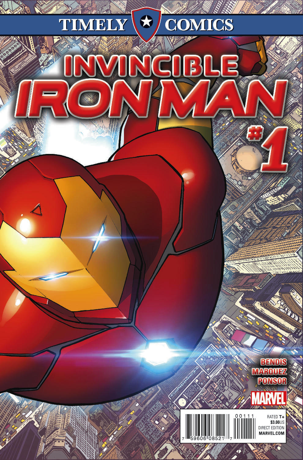 Timely Comics: Invincible Iron Man (2016) #1