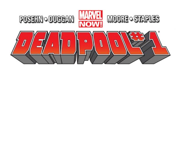 cover from Deadpool (2012) #1 (BLANK COVER VARIANT)