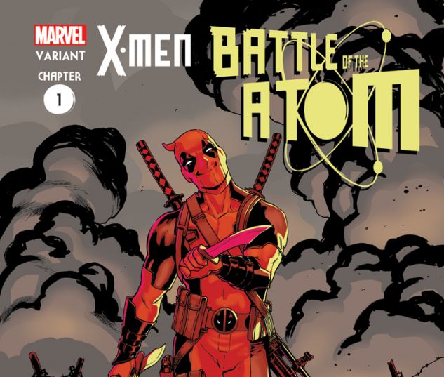X-MEN: BATTLE OF THE ATOM 1 LOPEZ DEADPOOL STRUTS VARIANT (ATOM, WITH DIGITAL CODE)