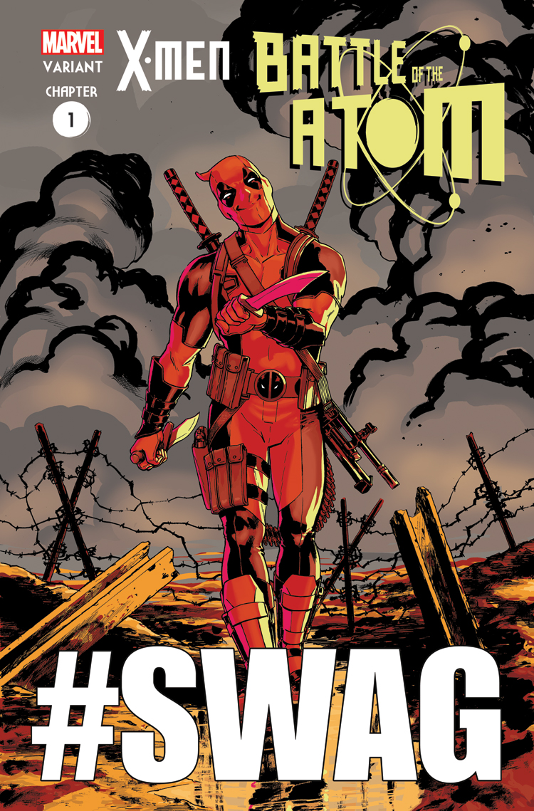 X-Men: Battle of the Atom (2013) #1 (Lopez Deadpool Struts Variant)