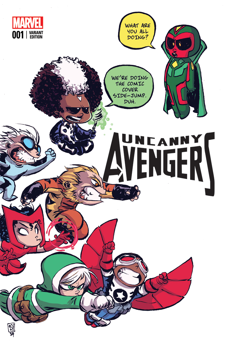 Uncanny Avengers 1A Stegman Variant NM 2015 Stock Image