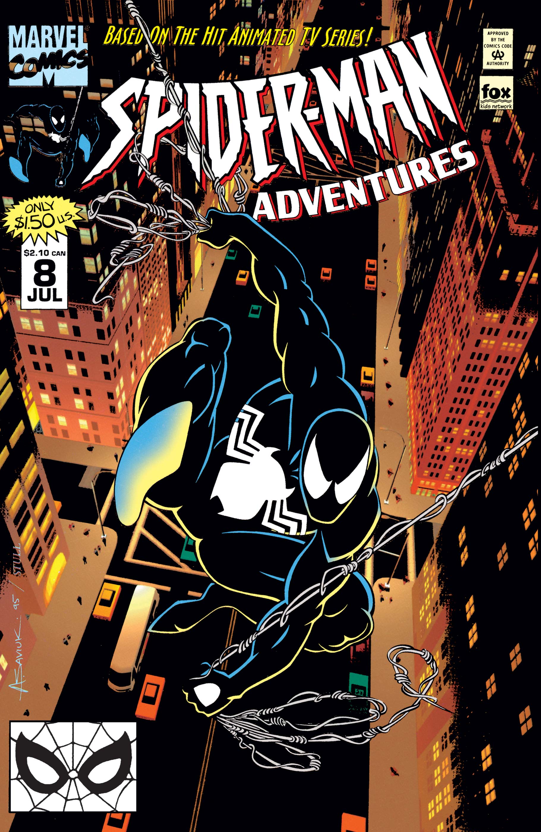 SpiderMan Adventures (1994) 8 Comic Issues Marvel