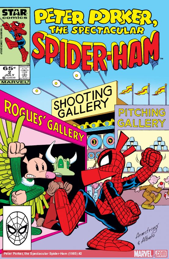 Cover of comic titled Peter Porker, the Spectacular Spider-Ham (1985) #2