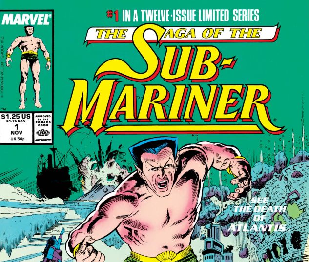 cover to Saga of the Sub-Mariner (1988) #1