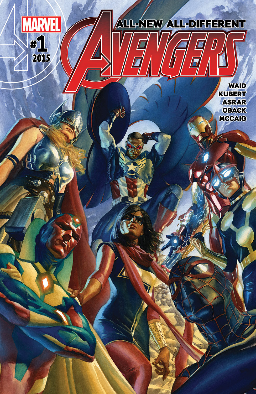 2015 ALL NEW ALL DIFFERENT AVENGERS #1 MARQUEZ VARIANT COVER MARVEL COMIC LCSD