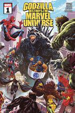 Godzilla Destroys the Marvel Universe (2025) #1 cover