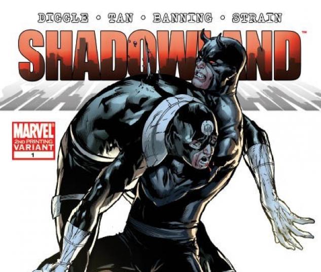 SHADOWLAND #1 BULLSEYE ASSAULT SECOND PRINTING VARIANT cover by Billy Tan