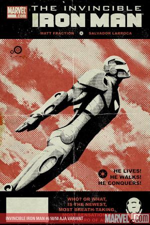 Invincible Iron Man (2008) #6 (AJA (50/50 COVER))