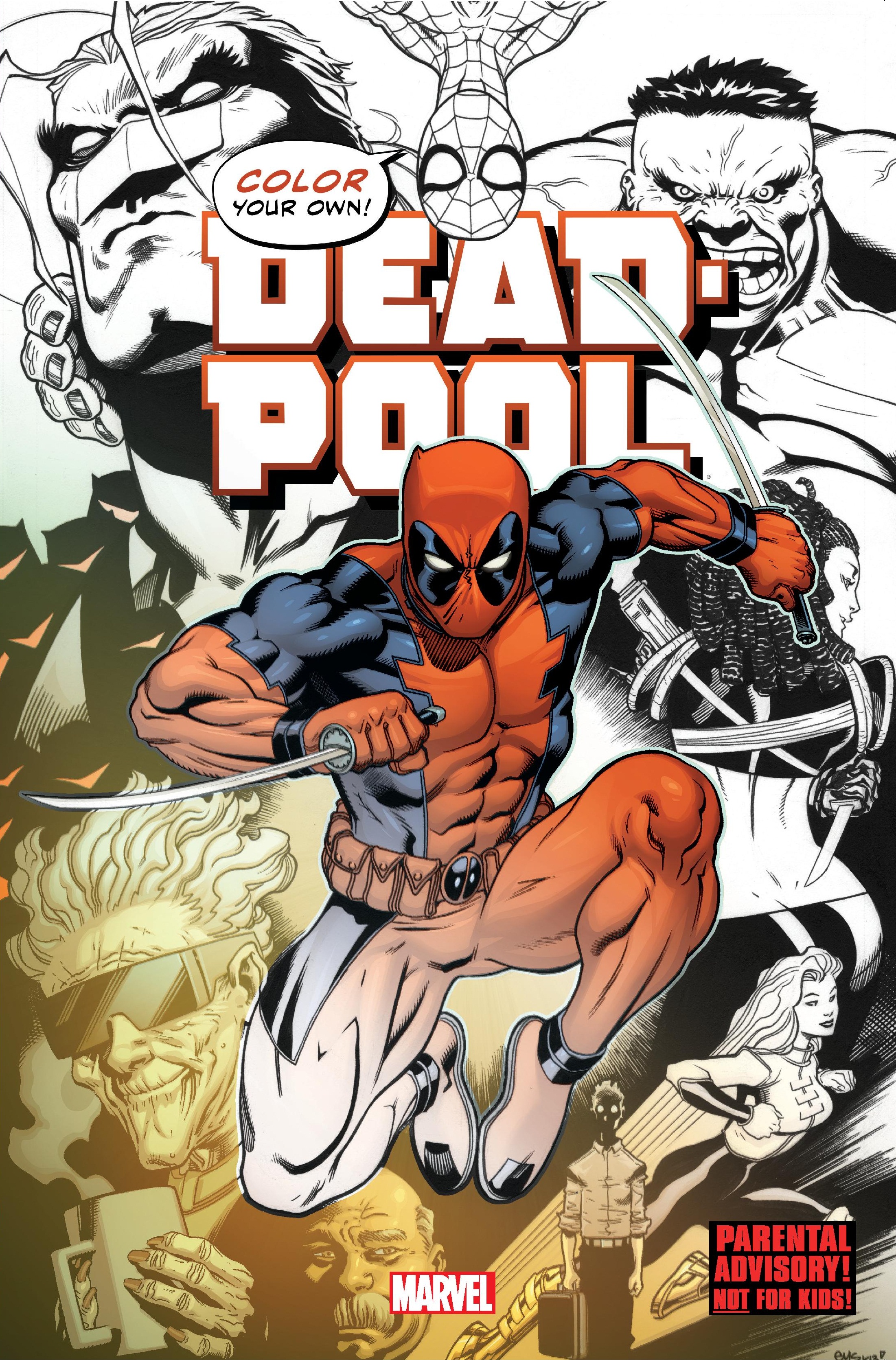 Color Your Own Deadpool (Trade Paperback)
